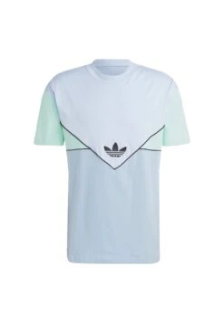 Adidas Originals T-Shirt Imprimé - Blue Dawn Ambient Sky Easy Green -ASOS 6776d21880544bbfa334d8b2867684b3