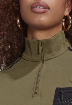 Adidas Originals Quarter-Zip - Sweatshirt - Green -ASOS 67795b7feda845f18f843490f74f4897