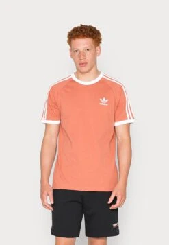Adidas Originals Stripes Tee Unisex - T-Shirt Imprimé - Brown