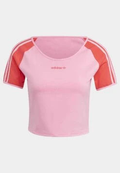 Adidas Originals Short - T-Shirt Imprimé - Semi Pink Glow/Real Coral -ASOS 68cb786a5a9e485594a0acc7e8b91dd3