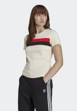 Adidas Originals Chic Tee - T-Shirt Imprimé - Beige
