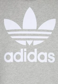 Adidas Originals Trefoil - Sweat À Capuche - Medium Grey Heather/White -ASOS 6d6a359a0b2c44ea8c53d20cf0d7982a