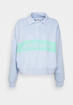 Adidas Originals Loose Collar - Sweatshirt - Blue Dawn -ASOS 6e1831729b6a4d2da4c9da9b4651a67e