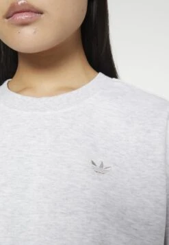 Adidas Originals Sweatshirt - Light Grey Heather -ASOS 70b3a188ec7042c7a9bf712d77153c4e