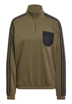Adidas Originals Quarter-Zip - Sweatshirt - Green -ASOS 70cf89fab797448fb5c3750f51e0eecf