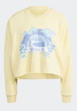 Adidas Originals Crew Graphic - Sweatshirt - Almost Yellow -ASOS 72019f80d10842d6bdffb28ac14f6bdf