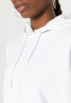 Adidas Originals Cropped Hoodie - Sweatshirt - White -ASOS 75119c28c2ba4f429b8090116d2d841c