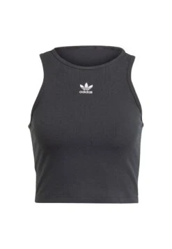 Adidas Originals Essentials Rib Tank Top - Débardeur - Black -ASOS 754dbef37f6340af93ef36468b1d4cd4