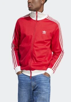 Adidas Originals Sweat Zippé - Better Scarlet White -ASOS 76cd9471d54a4f20828b5402f010b48d