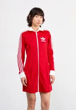 Adidas Originals TRACK DRESS - Robe De Jour - Better Scarlet/white