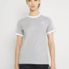 Adidas Originals 3 Stripes - T-Shirt Imprimé - Medium Grey Heather