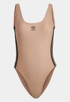 Adidas Originals Color 3-Stripes - Maillot De Bain - Clay Strata White -ASOS 79e660c544c04de8afe111b163de5643