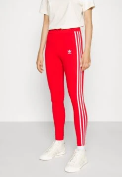 Adidas Originals Stripes Compression - Legging - Red