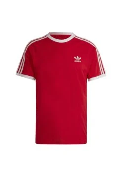 Adidas Originals 3 Stripes Tee Unisex - T-Shirt Imprimé - Better Scarlet -ASOS 7b67bb02bc1e47838a0f2aff0692f235