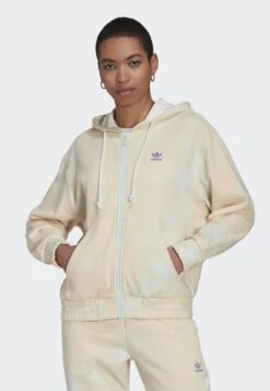 Adidas Originals Allover Printed Full Zip - Sweat À Capuche - Blue