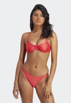 Adidas Originals Monogram - Haut De Bikini - Better Scarlet White
