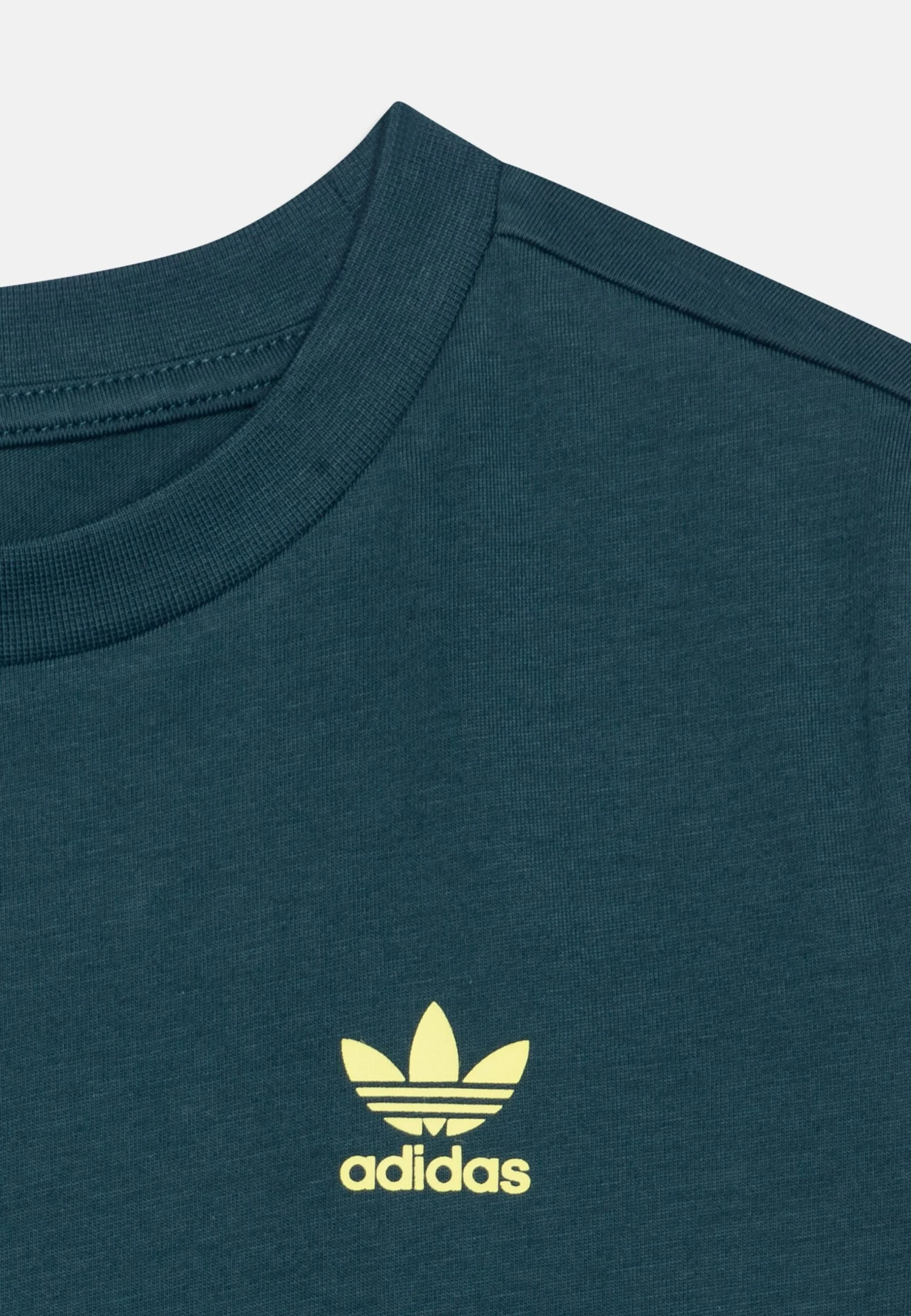 Adidas Originals Tee Junior Unisex - T-Shirt Basique - Arctic Night/Pulse Yellow 4 Adidas Originals Tee Junior Unisex - T-Shirt Basique - Arctic Night/Pulse Yellow – Image 4