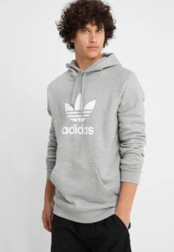 Adidas Originals Trefoil Hoodie Unisex - Sweat À Capuche - Mottled Grey Heather