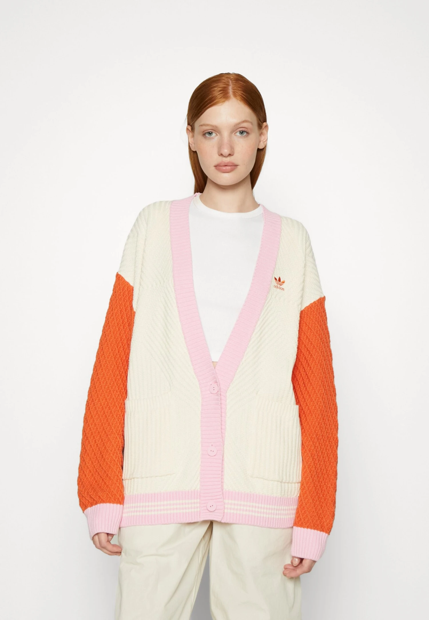 Adidas Originals Adicolor 70S Cardigan - Gilet - White 4 Adidas Originals Adicolor 70S Cardigan - Gilet - White – Image 4