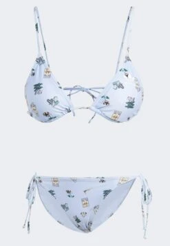 Adidas Originals Set Coney Island Cool Allover Print - Bikini - Blue Dawn/White -ASOS 81f6c1898d764e6cb2ebc50529eb29e2