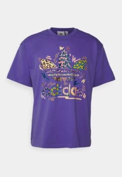 Adidas Originals Loveuni Tref Te Unisex - T-Shirt Imprimé - Purple/Multicolor