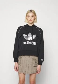Adidas Originals Big Logo Hoodie 2 In 1 - Sweatshirt - Black 12 Adidas Originals Big Logo Hoodie 2 In 1 - Sweatshirt - Black -ASOS 832050cd2e87420292f4361ba97f475f