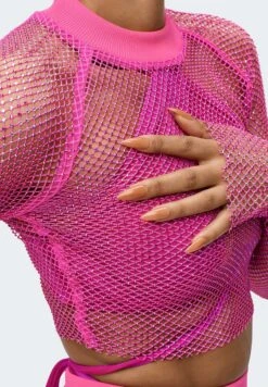 Adidas Originals Crystal Cover Up - Pullover - Shock Pink -ASOS 85141a81dd8b4f43964a74769a220aee