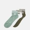 Adidas Originals Unisex 3 Pack - Chaussettes - Silver Green/Olive Strata/White