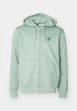 Adidas Originals Sweat Zippé - Medium Grey Heather White -ASOS 85989cc5634d4fa0b8f59c79442ffb11