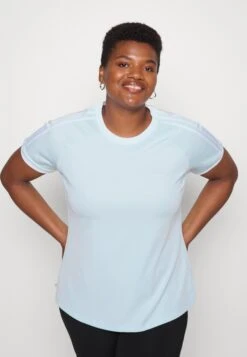 Adidas Originals Slim Tee - T-Shirt Imprimé - Almost Blue -ASOS 85c6697b81c246ca8c1893386aec964f