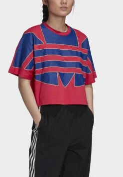 Adidas Originals Adicolor Large Logo T-Shirt - T-Shirt Imprimé - Pink -ASOS 85f3f8cb158a4f6887e07ac3952fccde