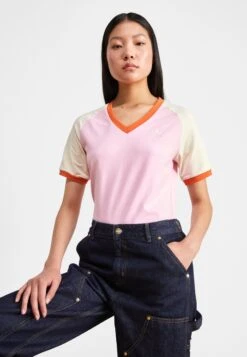 Adidas Originals Adicolor 70S Cali Tee V Neck - T-Shirt Basique - True Pink