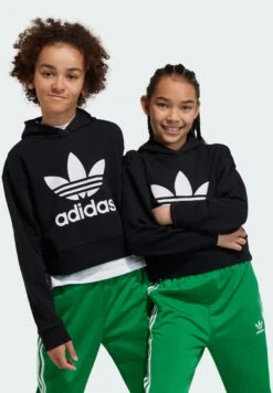 Adidas Originals Cropped -Junior - Sweatshirt - Black