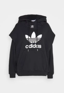 Adidas Originals Always Original Trefoil Hoodie 2-In-1 - T-Shirt Imprimé - Black -ASOS 875c43689f13420e8863b7e2fefdb9ba
