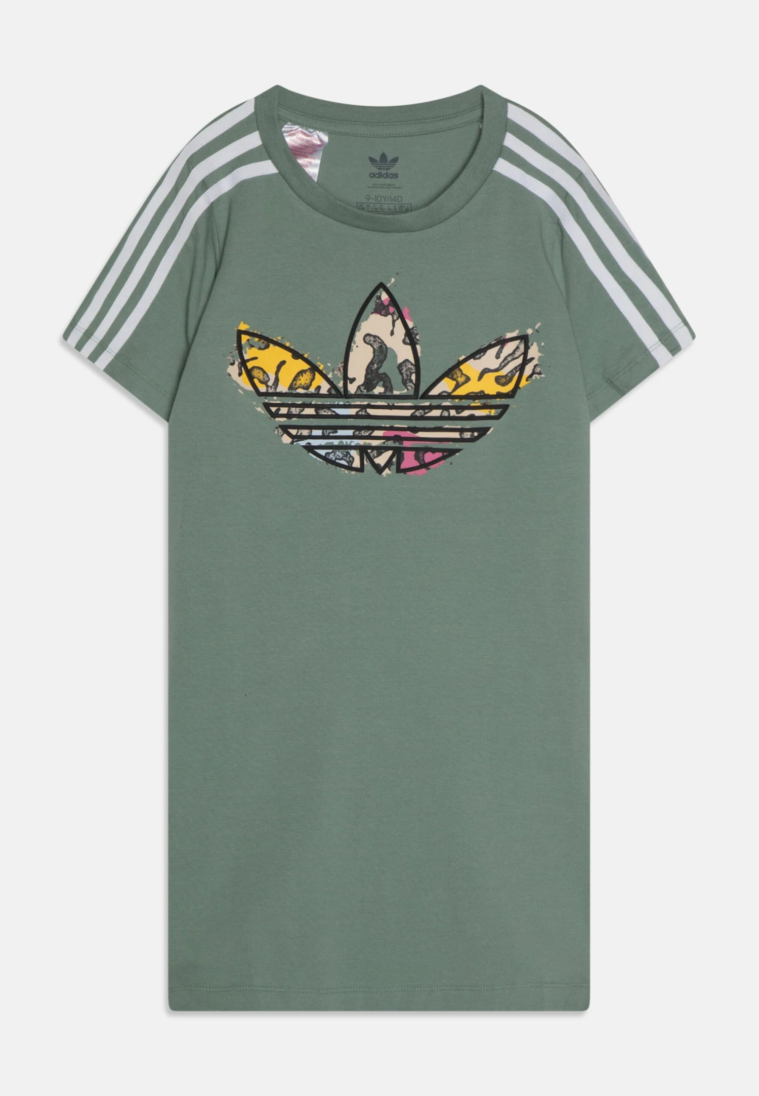 Adidas Originals Tee Dress - Robe En Jersey - Silver Green 1 Adidas Originals Tee Dress - Robe En Jersey - Silver Green