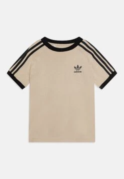 Adidas Originals 3 Stripes Tee Junior Unisex - T-Shirt Imprimé - Beige