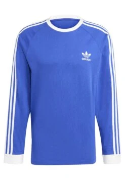 Adidas Originals 3-Stripes Ls T - T-Shirt À Manches Longues - Semi Lucid Blue -ASOS 8b2ce484044b4a18a7b7aa0ef0763e13