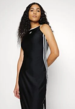 Adidas Originals Always Original Long Dress 2-In-1 - Robe En Jersey - Black -ASOS 8b6831e7cdc04932b5c5dde1cdefe1aa