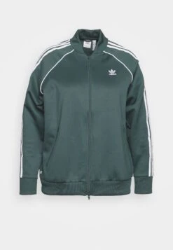 Adidas Originals Tracktop Plus Size - Veste De Survêtement - Mineral Green -ASOS 8d4395f6adc9431187d78f26741a07f1