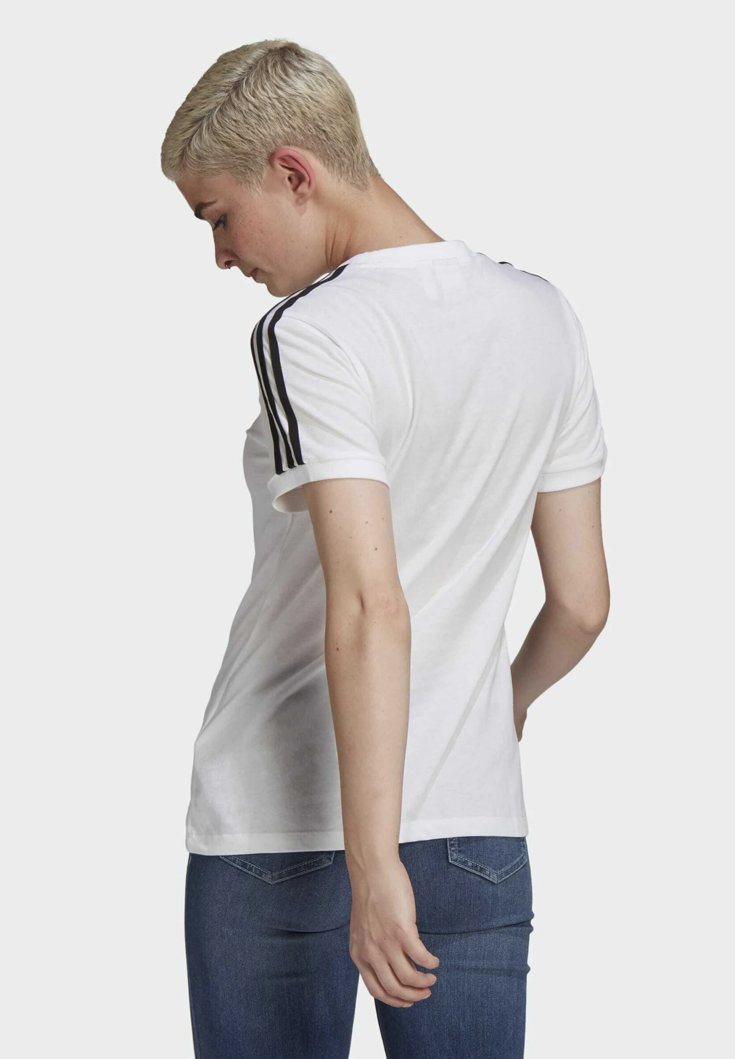 Adidas Originals 3 Stripes - T-Shirt Imprimé - White 3 Adidas Originals 3 Stripes - T-Shirt Imprimé - White – Image 3