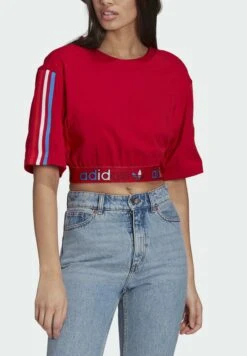 Adidas Originals Primeblue Adicolor Originals Relaxed T-Shirt - T-Shirt Imprimé - Scarlet -ASOS 8dbbf58f6803445e86ac7a501c0485c3