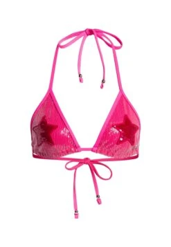 Adidas Originals Ivy Park Sequin Triangle - Haut De Bikini - Shock Pink -ASOS 8ddb5eb4e4af466e9d8097d441f6a990