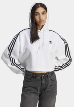Adidas Originals Classics Crop - Sweatshirt - White