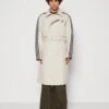Adidas Originals 3 Stripe Coat Unisex - Trench - Beige