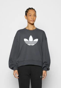 Adidas Originals Crew - Sweatshirt - Carbon -ASOS 90e1af8a11a24d8b84ec608faa1211a0