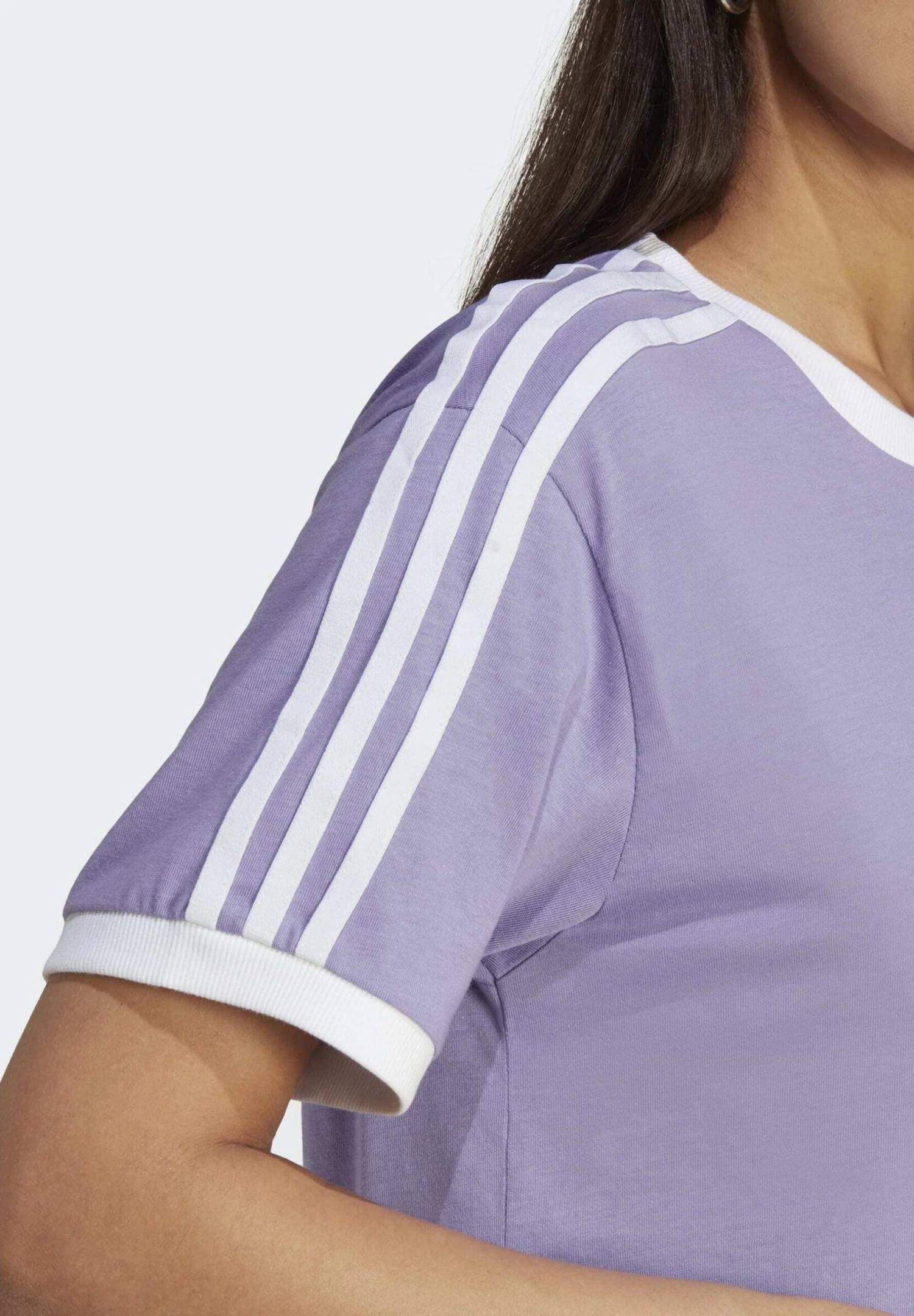 Adidas Originals Classics 3 Stripes - T-Shirt Imprimé - Magic Lilac 4 Adidas Originals Classics 3 Stripes - T-Shirt Imprimé - Magic Lilac – Image 4