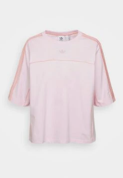 Adidas Originals Archive Cutline Tee - T-Shirt Imprimé - Clear Pink -ASOS 919b1f8a090044d78886fb8fa22e4e7a