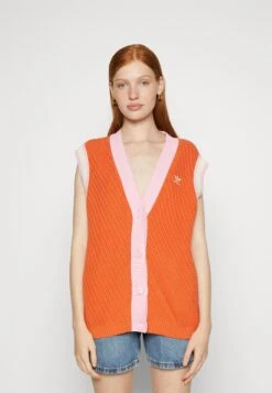 Adidas Originals Adicolor 70S Vest - Veste Sans Manches - Orange -ASOS 9256ff81d6084851855c53a7ef2aa431