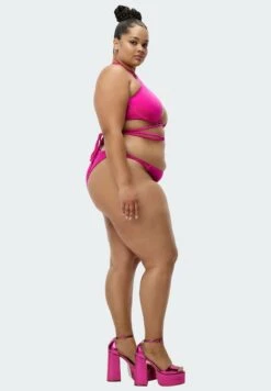 Adidas Originals Ivy Park Crisscross Plus Size - Haut De Bikini - Shock Pink -ASOS 94325b4b44c24ab585d27ea41deb58fb