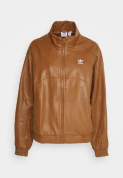 Adidas Originals Jacket - Veste En Similicuir - Wild Brown -ASOS 94de3fe3d6b248389b50e7cf361c336c